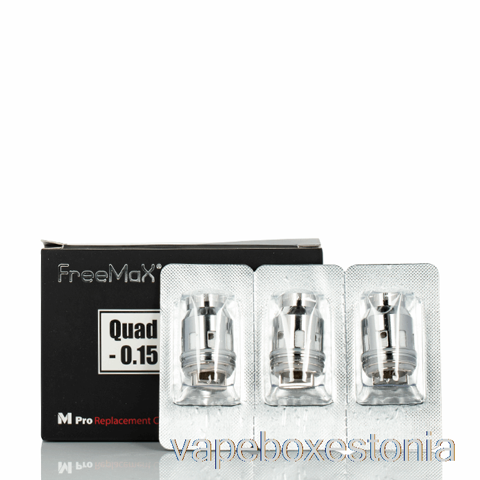 Vape Box Estonia Freemax Fireluke Mesh Pro Asenduspoolid 0,15ohm Kanthal Quad Mesh Coils